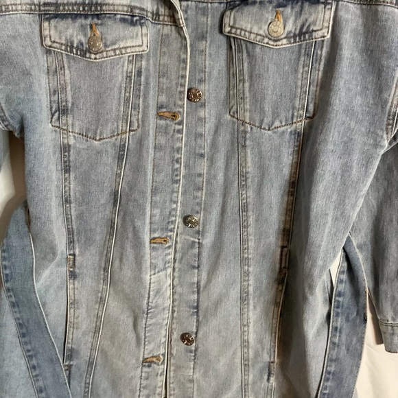 Guess Blue Jean Jacket Womens Size Medium - Picture 3 of 9